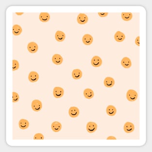 Mustard Smileys Sticker